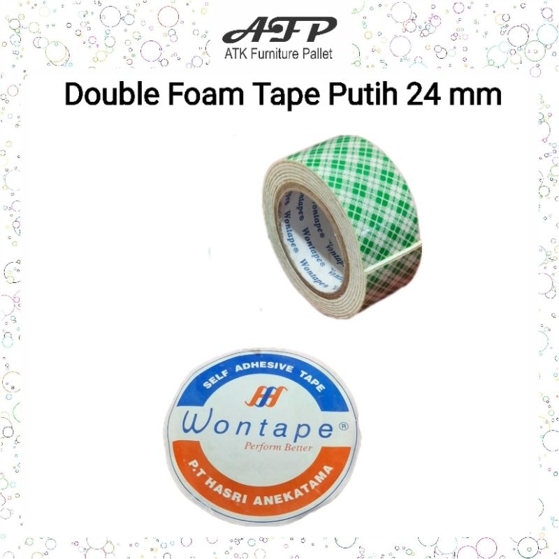 

Double Foam Tape Putih Batik 24 mm