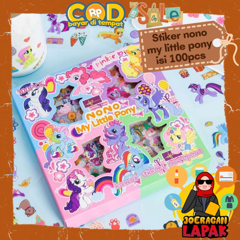 

⭐️JOERAGAN LAPAK⭐️ STICKER NONO MY LITTLE PONY - sticker waterproof sticker anak viral lucu
