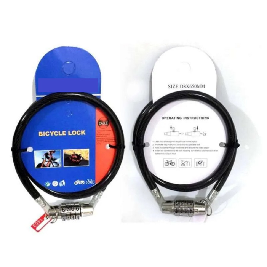 gembok pin angka sepeda