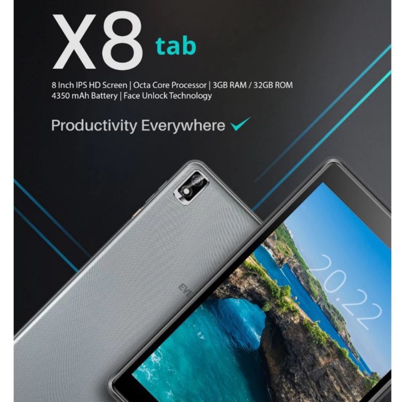 TABLET 8 INC MURAH KENCANG TAB EVERCOSS X8 4G DUAL SIMCARD CHIPSET UNISOC SC9863A SETIPE MAXTRON GEN