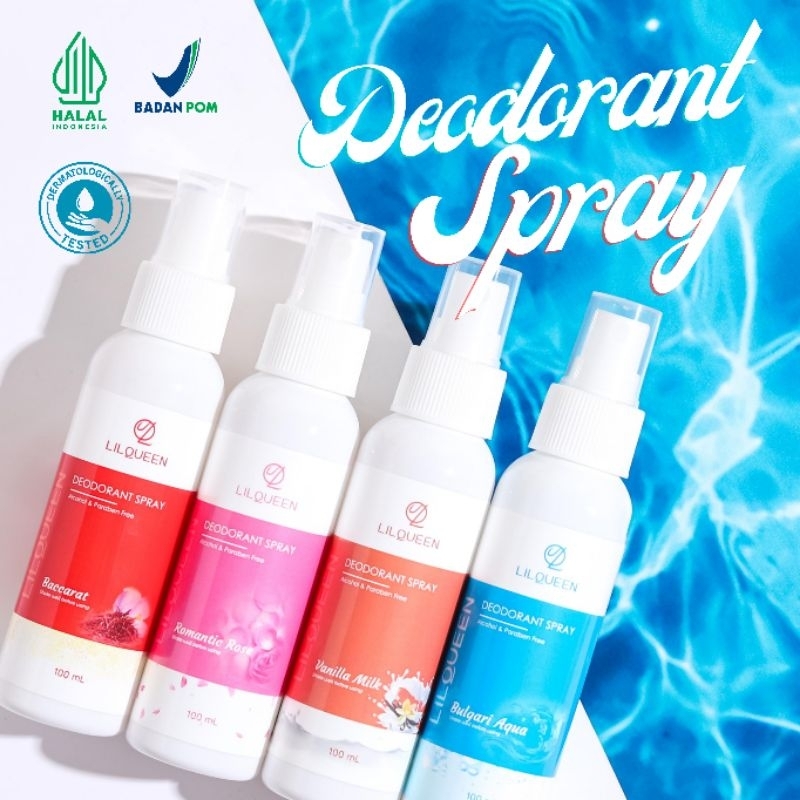 LILQUEENDEOSPRAY DEODORAN SPRAY DEODORAN TAWAS [BPOM]