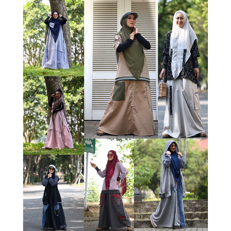 LITA KAMARI AZURA  UPI SPORT READY M L XL ASIMETRIS SKY BLUE  ASIMETRIS BRICK BY CHANEL CLOTH