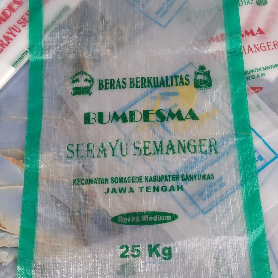 KARUNG SABLON, KARUNG BERAS, WARING BERAS 25 KG 1/2 WARNA