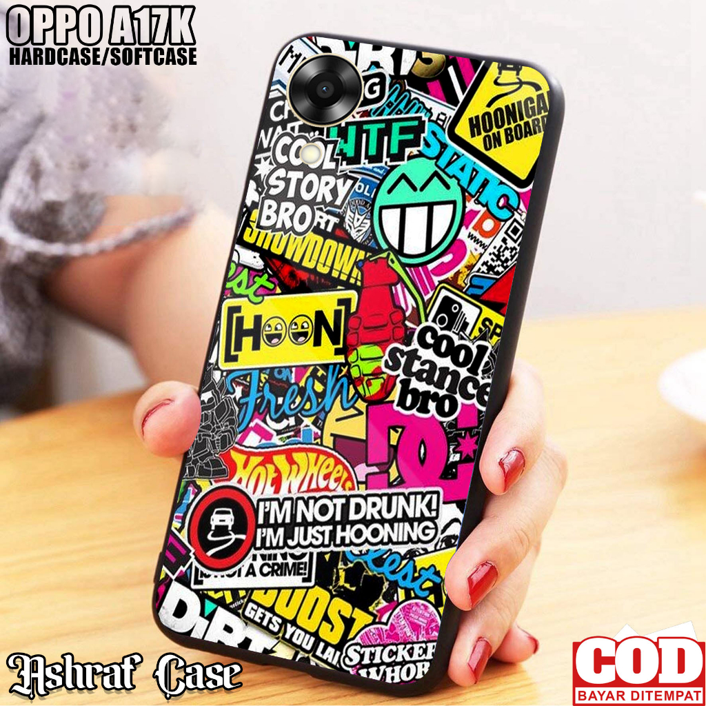 Case OPPO A17K - Casing Hp OPPO A17K Terbaru [ GRAFF ] Softcase Glass - Kesing Hp Oppo A17K - Siliko