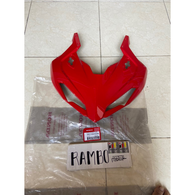 Cover tameng depan merah CBR 150 K45R original 64211K45NL0ZB