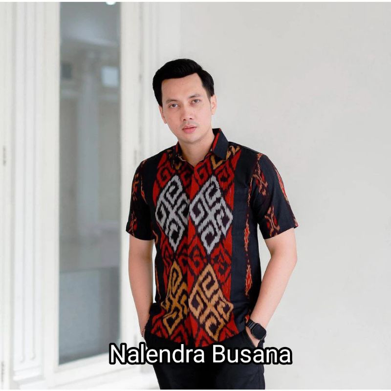 BAJU TENUN KEMEJA TENUN PRIA ATASAN PRIA TENUN JEPARA