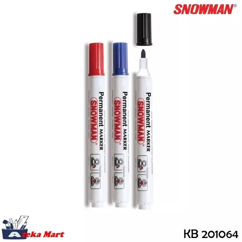 

Spidol Permanen Snowman Warna Biru 1 PCS