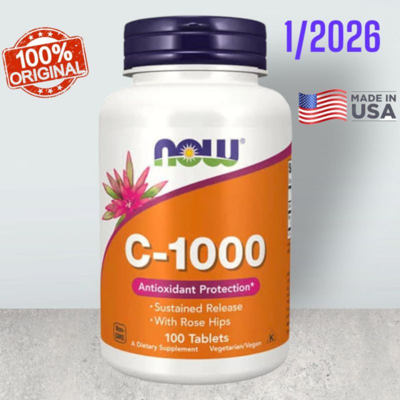 

Now Foods Vitamin C1000 C 1000 mg 100 Tablets