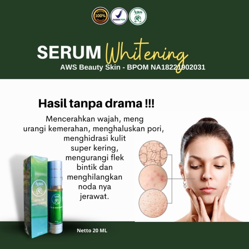 *FREE GIFT* SERUM WHITENING BY AWS BEAUTY SKIN
