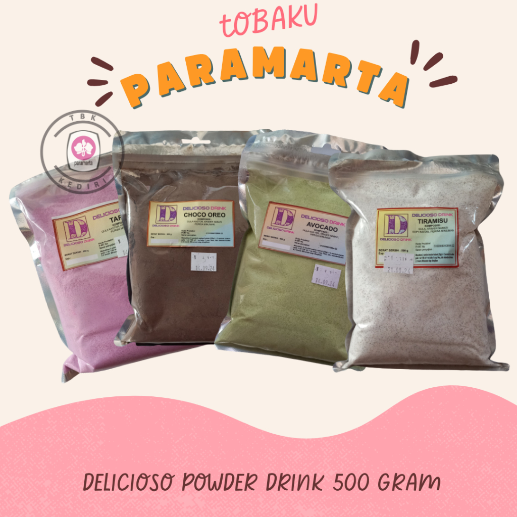 

MINUMAN BUBUK DELICIOSO DRINK 500 GRAM / MINUMAN BUBUK MURAH / POWDER DRINK / MINUMAN BUBUK ANEKA RASA