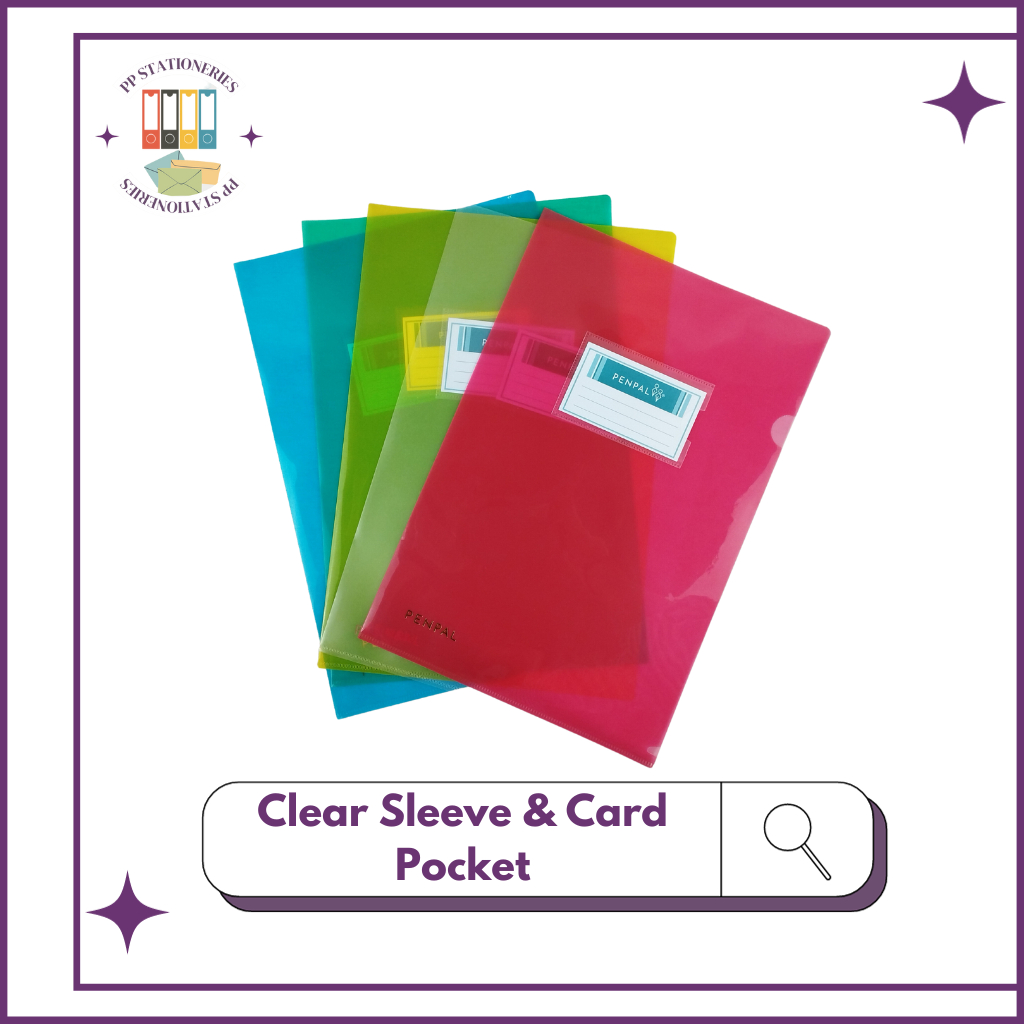 

Penpal Clear Sleeve & Card Pocket / Map L Isi 12 PCS (PL-600)