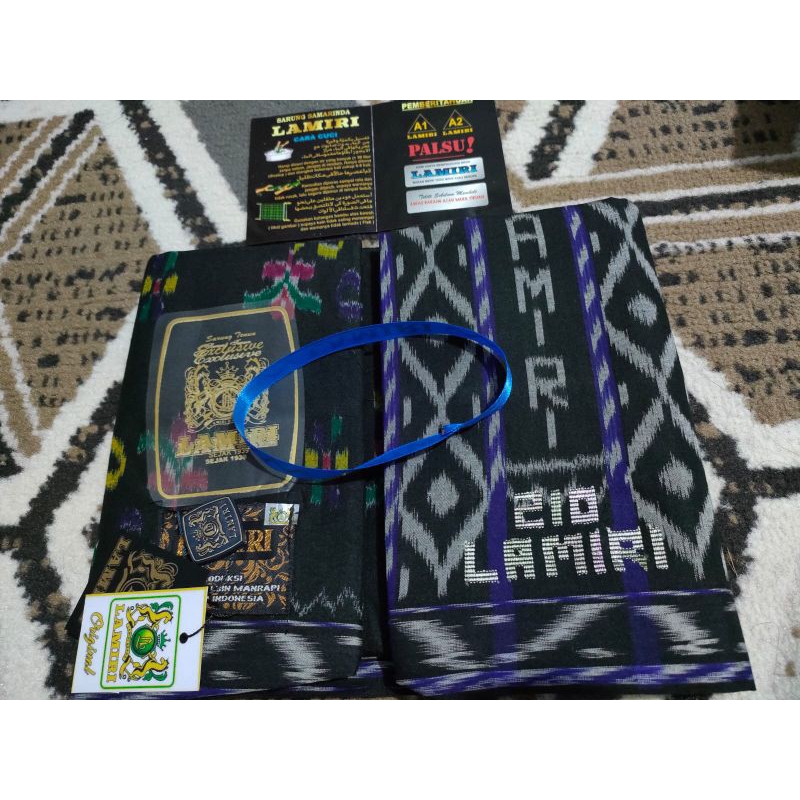 Sarung Lamiri Asli Type MST S90 Original Full Sutra Motif Kembang Limited Edition