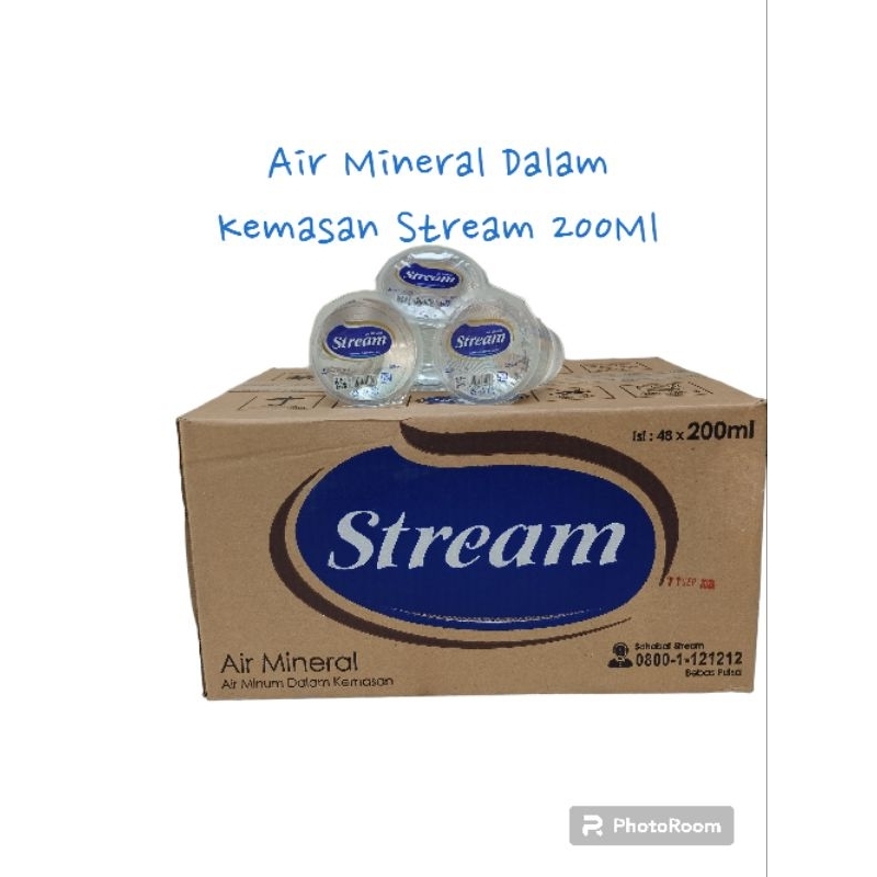 Air Mineral Stream 200ml Gelas