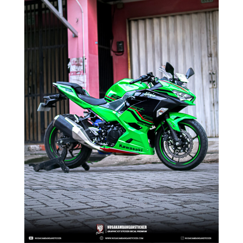 DECAL STICKER NINJA 250 FI NEW LIVERY NEW KRT FULLBODY