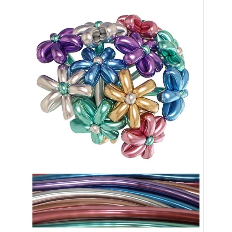 Balon Twist Chrome, Balon Pentil Chrome, Balon Panjang bisa dibentuk