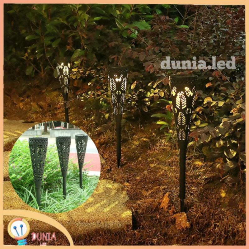 Lampu Taman Solar Tancap Panjang Bulat / Lampu Taman Sensor Tenaga Surya