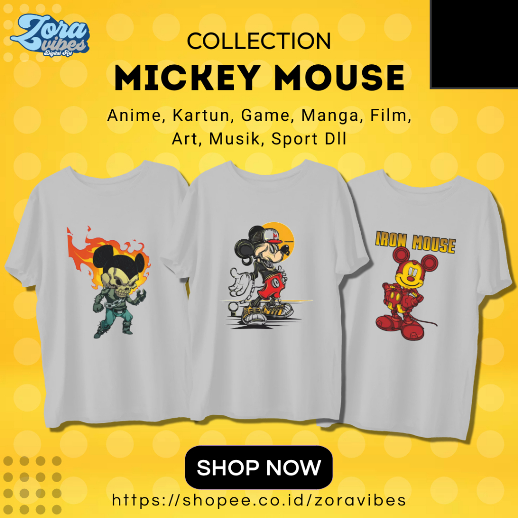 Kaos Dewasa Disney Mickey And Friends Mickey Mouse
