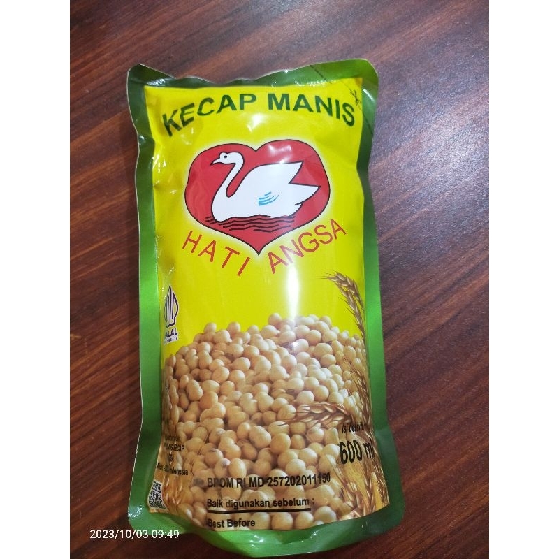

HATI ANGSA KECAP MANIS 600 ml ( hijau)