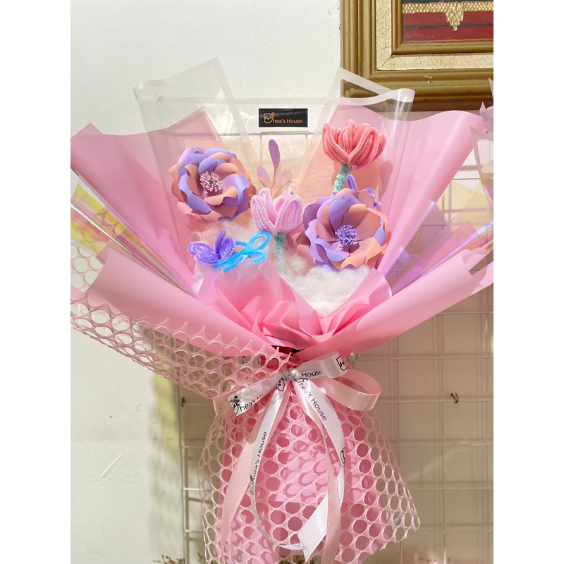 

[GRATIS ONGKIR] BUKET BUNGA COLOURFULL, BUNGA KAWAT uk BESAR