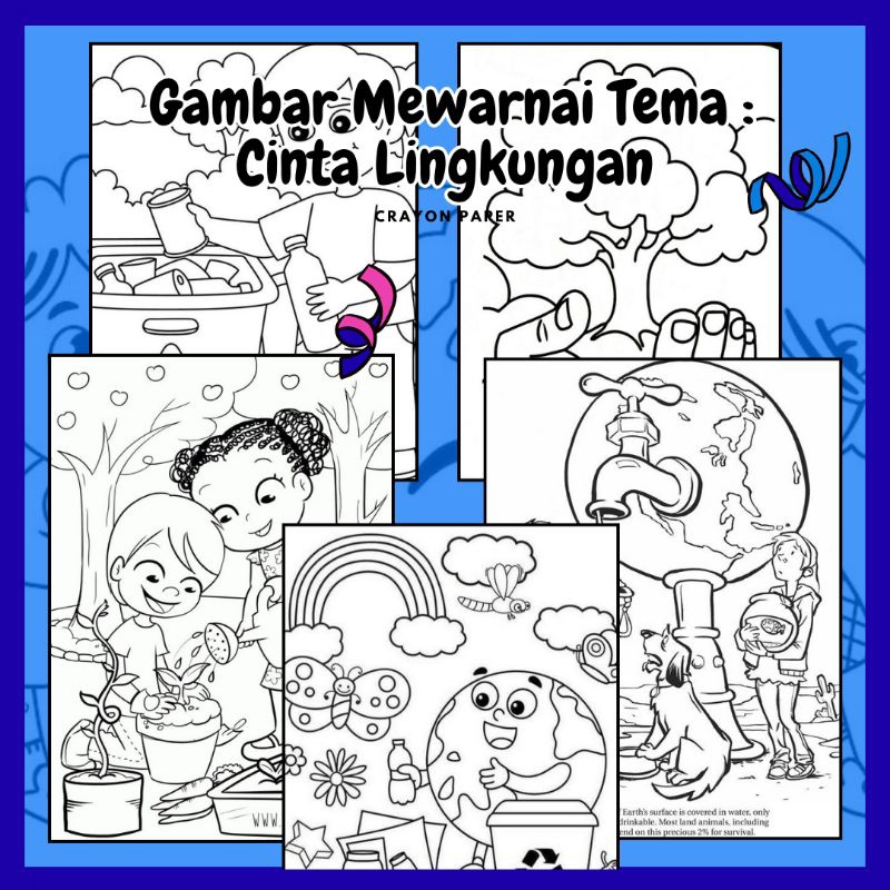 

Gambar Sketsa Mewarnai Tema Cinta Lingkungan - Lembar Mewarnai - Buku Mewarnai Untuk Anak Dan Dewasa