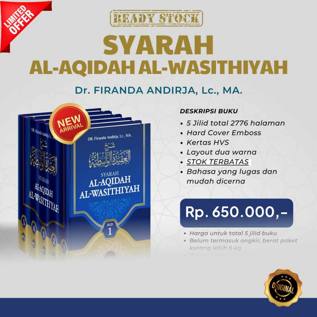 Syarah Al-Aqidah Al-Wasithiyah Ustadz Firanda (5 Jilid)