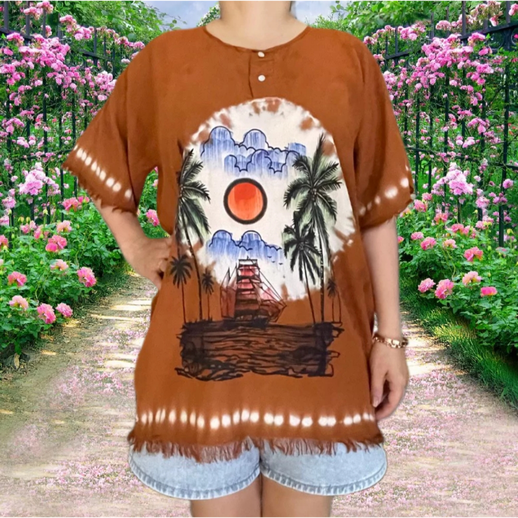 baju bali pantai pria wanita xl dasar warna