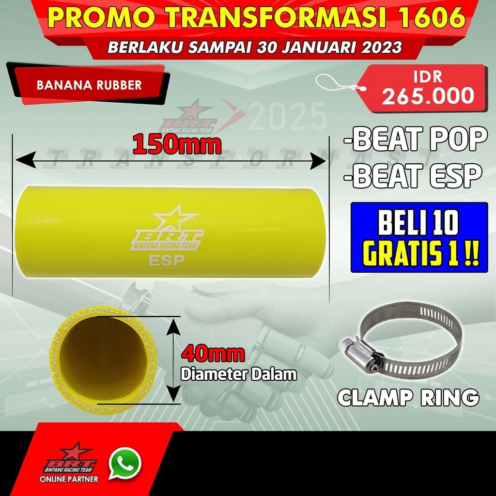 Karet Filter Banana Rubber Velocity BRT BEAT SCOOPY FI POP STREET SPACY VARIO 110 FI