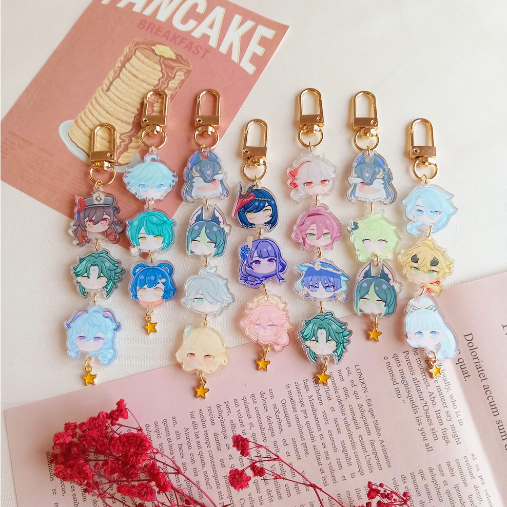 [TYDIR] Genshin Impact Keychain / Phone Strap  / Mask Strap (Genshin DIY : Design It Yourself)