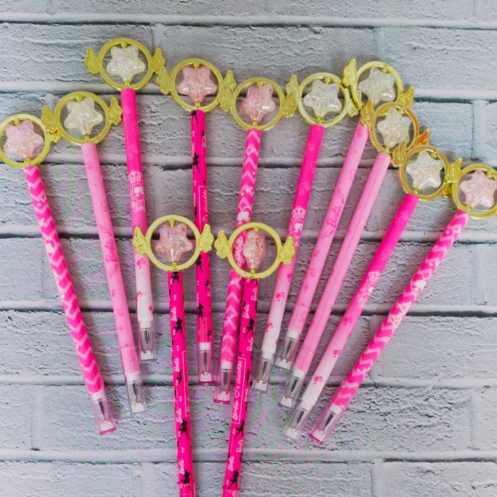

PULPEN GEL MEKANIK 0.5MM / BALLPOINT MEKANIK MOTIF BARBIE STAR MAGIC WAND Pen Gel MOTIF BARBIE