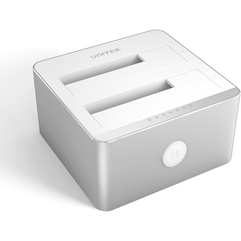 HDD Enclosure UNITEK Harddisk Docking DUAL usb 3.0 ALUMINIUM