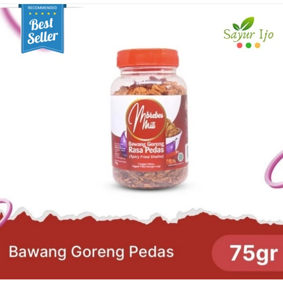 

Bawang Putih Goreng Pedas Mbrebes Mili 75 Gram Fresh Fried Onion Spicy