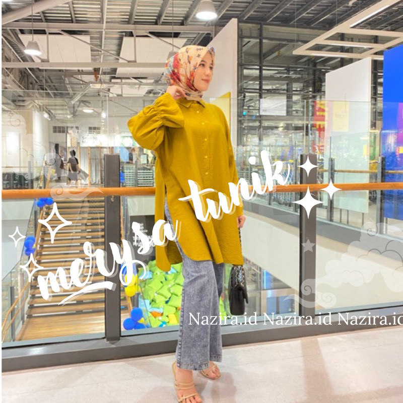 DISKON ZR SLIT TUNIK - AQILA SLIT TUNIK BELAH SAMPING LONG JUMBO WANITA TERBARU