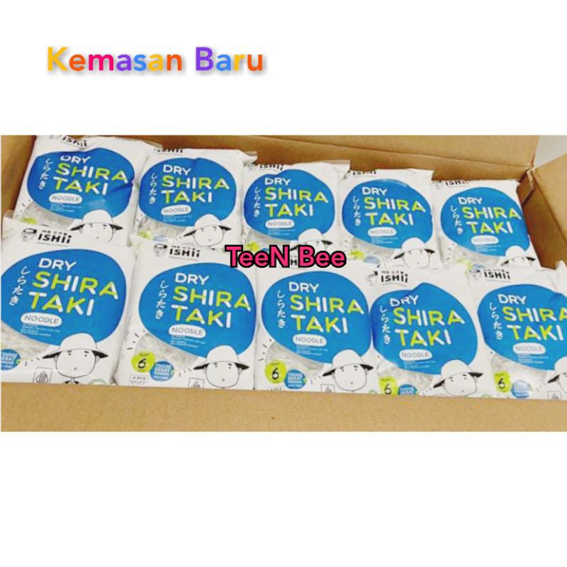 

LIVE XTRA - Paket 10 Bungkus - Ambico Mr. Ishii Mie Shirataki Kering 200 gr New Packaging Dry Shirataki