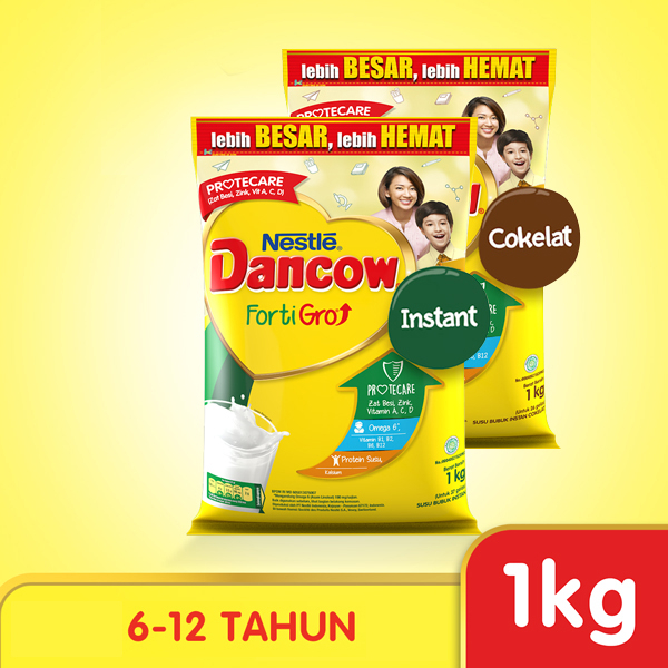 Dancow FortiGro 1kg - Dancow Fortigro Susu Bubuk Usia Sekolah 1 kg