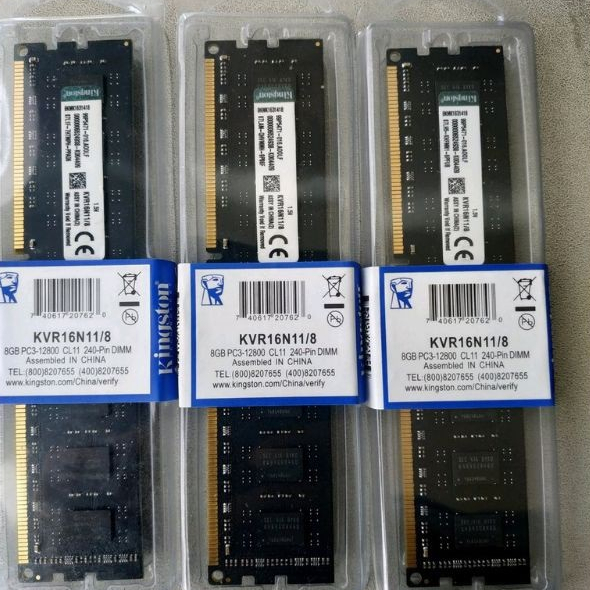 Memory RAM Kingston DDR3 8GB LongDimm Ram PC 12800 Komputer 8GB DDR3L Kingston 1600Mhz