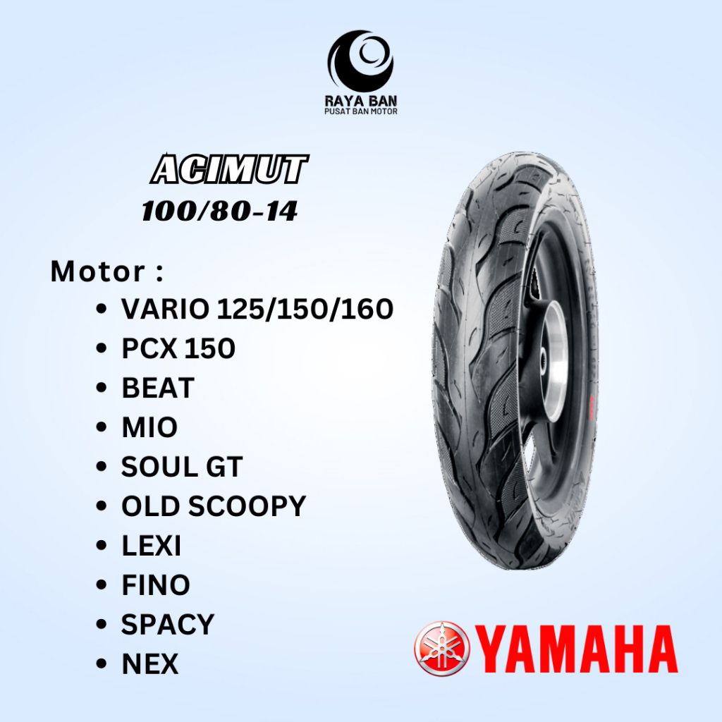 Ban Motor Yamaha (CST) Acimut 100/80-14 TL