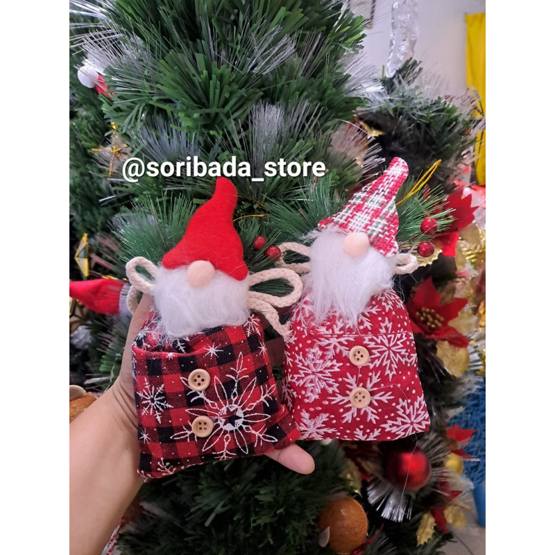 Boneka Santa Hiasan Pohon Natal | Hiasan Natal