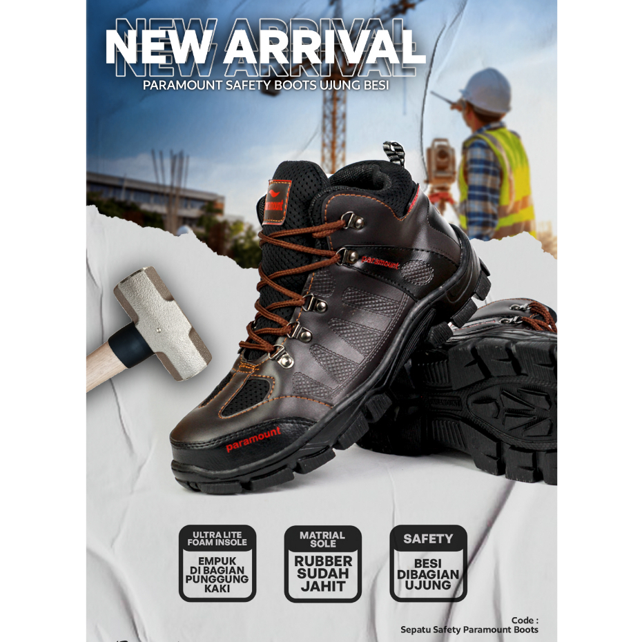 Sepatu Touring Pria Motor Original Sepatu Boots Safety Pria Sepatu Hiking Sepatu Gunung Waterproof P
