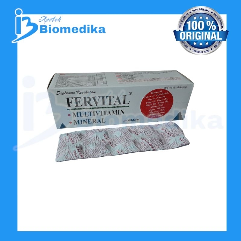 FERVITAL TABLET PERBOK ISI 10 STRIP