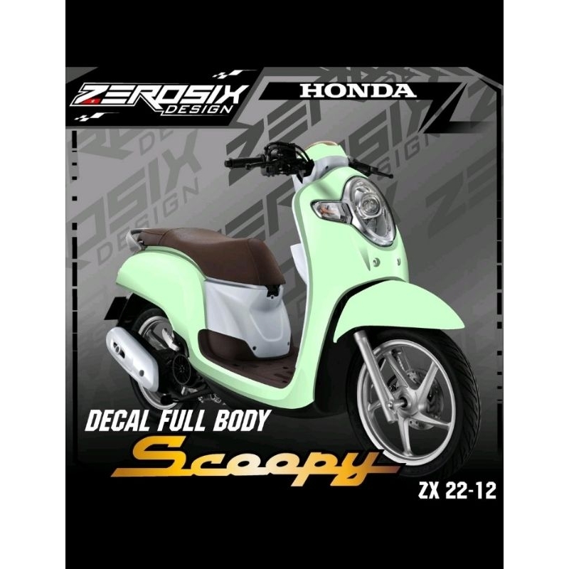 Decal Honda Scoopy FI Stiker Fullbody Scoopy Tahun 2013-2016, 2017-2020, 2021-2022 (BUKAN MOTOR AKI)