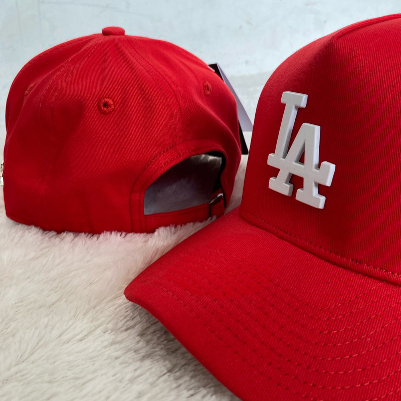 TOPI LA MERAH LOGO PUTIH BEDI ORIGINAL PREMIUM