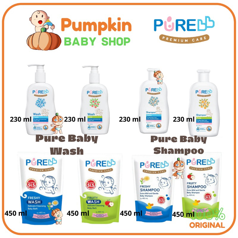 Pure BB Wash 230ml - Pure BB Shampoo 230ml - Pure BB Refill