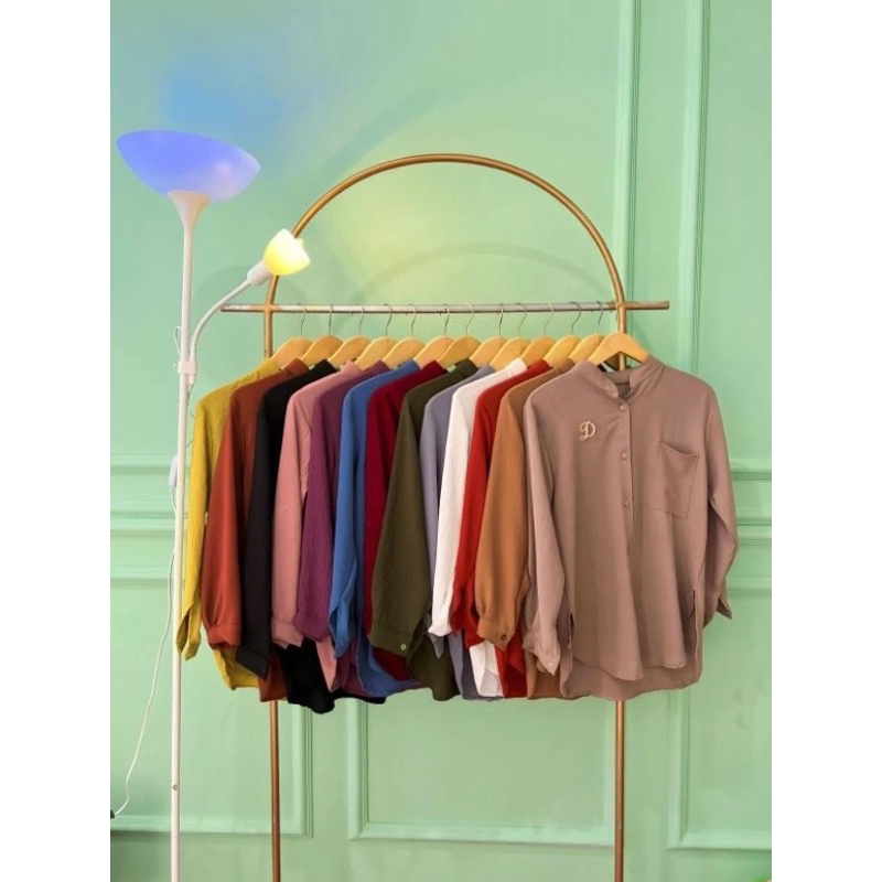 kemeja crinkle airflow/blouse crinkle airflow murah