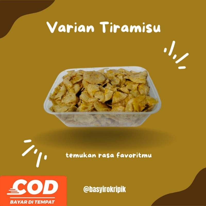 

kripik pisang lumer tiramisu 250 gram