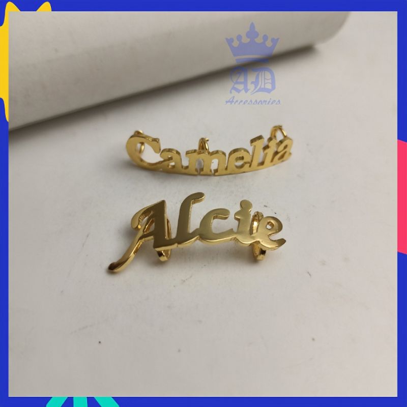 Liontin nama saja buat gelang gesper atau pandora