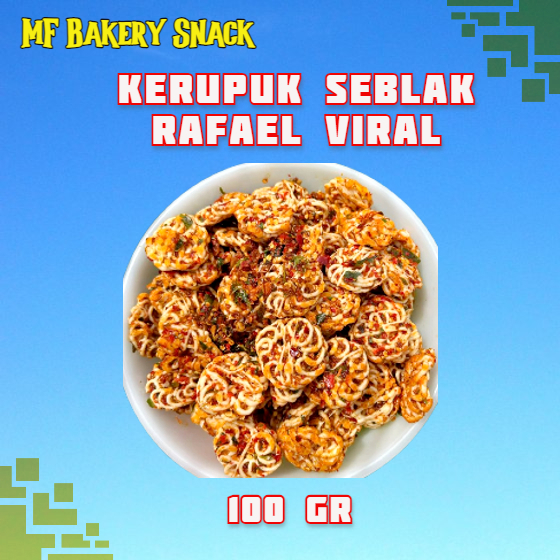 

Kerupuk Seblak Rafael Krupuk Seblak Mawar Pedas Daun Jeruk 100gram