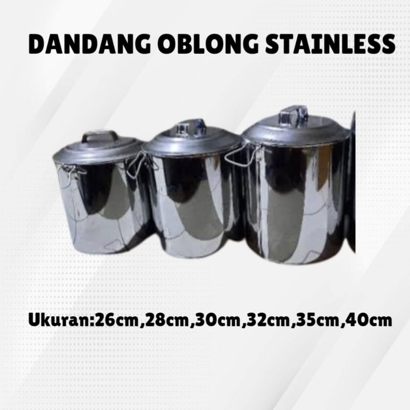 Dandang oblong stainless/Dandang bubur/Dandang nasi