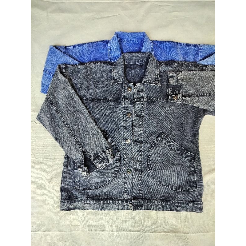 PROMO Jaket Denim Pablo Oversize Korean Style,Jaket Denim Oversize Wanita