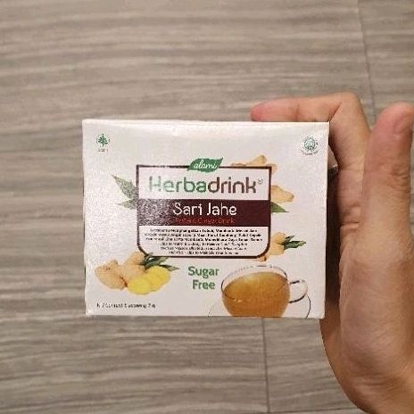 

Herba Drink SUGAR FREE herbadrink rasa SARI JAHE ( isi 5 sachets )