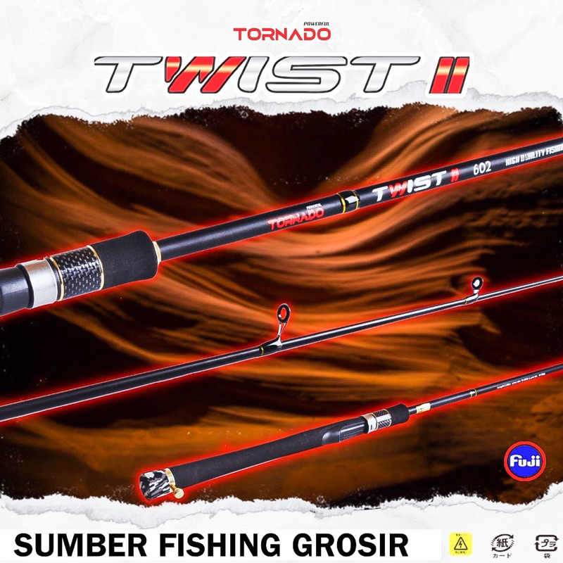Joran Pancing Spinning TORNADO TWIST ll & lll ring FUJI